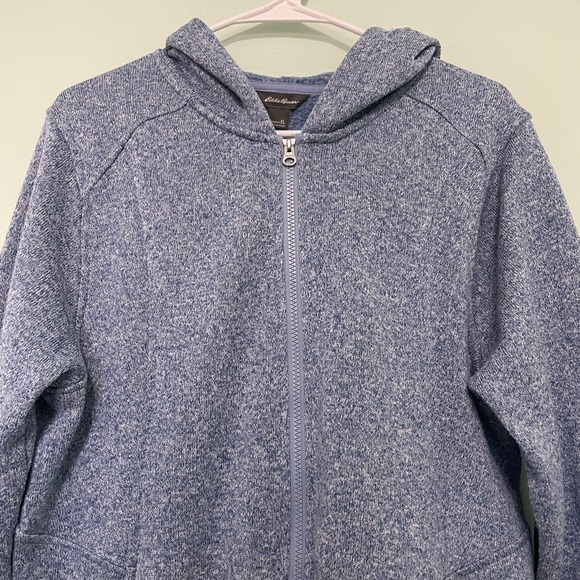 Eddie Bauer XL zip up sweat shirt with pockets and hood in great condition - Picture 3 of 10
